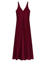 Washable Silk Maxi Bias Dress