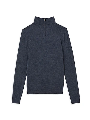 Blackhall Wool Zip-Front Sweater