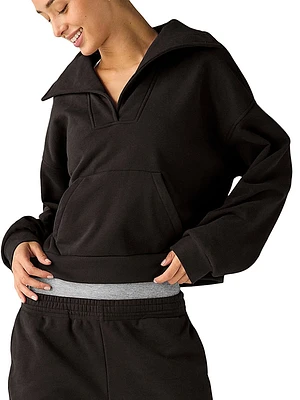 Street Smart Cotton-Blend Fleece Sweater
