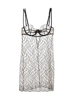 Ondule Embroidered Lace Mini Slip