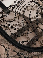Ondule Embroidered Lace Mini Slip