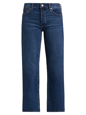 Rosie High-Rise Wide-Leg Ankle Jeans