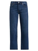 Rosie High-Rise Wide-Leg Ankle Jeans