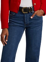 Rosie High-Rise Wide-Leg Ankle Jeans