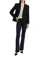 Lama Pinstriped Silk Button-Front Shirt