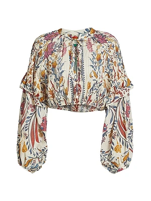 Romantic Lightness Long-Sleeve Blouse
