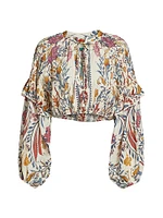 Romantic Lightness Long-Sleeve Blouse
