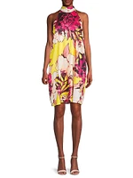Zoey Floral Halterneck Minidress
