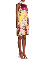 Zoey Floral Halterneck Minidress
