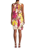 Zoey Floral Halterneck Minidress