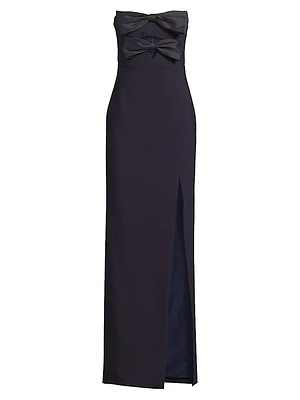 Bea Cut-Out Strapless Column Gown