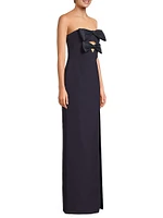Bea Cut-Out Strapless Column Gown