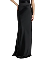 Lara Satin Maxi Skirt