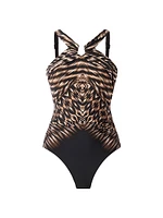 Topkapi Aphrodite Abstract One-Piece Swimsuit