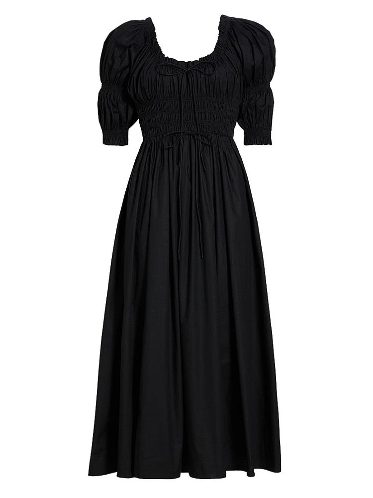 Ischia Puff-Sleeve Dress