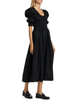 Ischia Puff-Sleeve Dress
