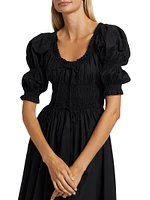 Ischia Puff-Sleeve Dress