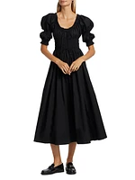 Ischia Puff-Sleeve Dress