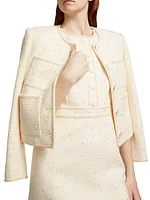 Julie Tweed Sheath Minidress
