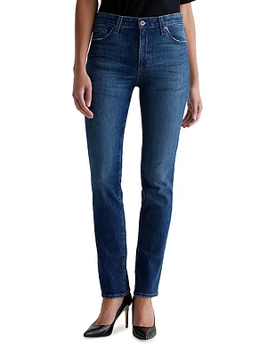 Mari High-Rise Straight-Leg Jeans