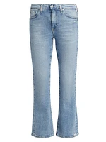 Farrah Mid-Rise Stretch Crop Boot-Cut Jeans
