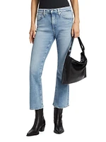 Farrah Mid-Rise Stretch Crop Boot-Cut Jeans
