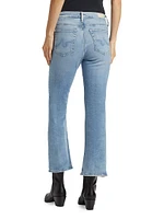 Farrah Mid-Rise Stretch Crop Boot-Cut Jeans