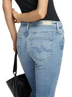 Farrah Mid-Rise Stretch Crop Boot-Cut Jeans
