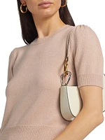 Ruched-Sleeve Cashmere Sweater