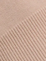Ruched-Sleeve Cashmere Sweater