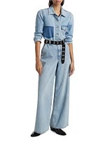 The Wide Denim Trousers
