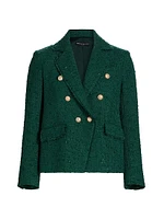 Eliza Tweed Double-Breasted Blazer
