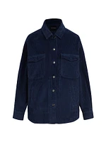 The Dad Corduroy Button-Front Shacket