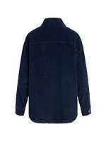 The Dad Corduroy Button-Front Shacket