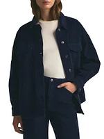 The Dad Corduroy Button-Front Shacket