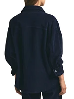 The Dad Corduroy Button-Front Shacket