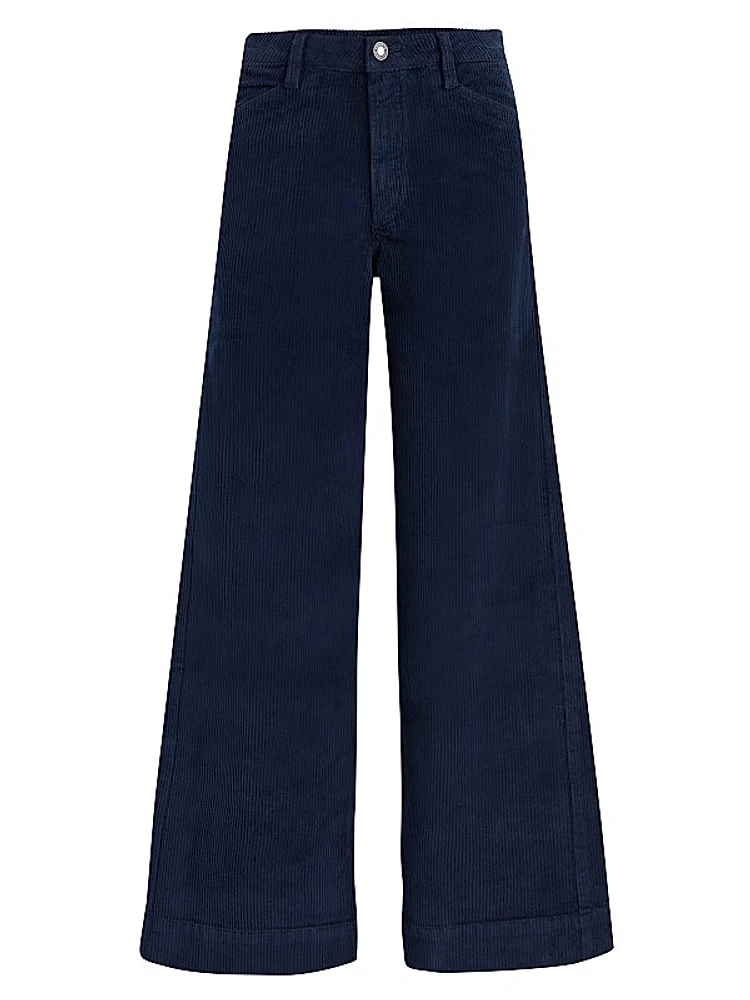 Mischa Corduroy High-Rise Wide-Leg Pants