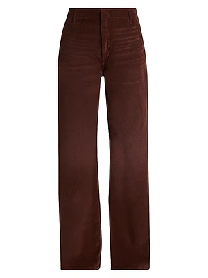 Corduroy Straight-Leg Trousers