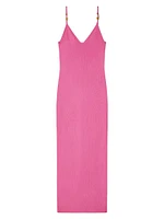 Viscose Stretch-Knit Midi Dress