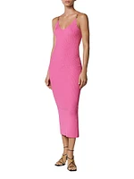 Viscose Stretch-Knit Midi Dress