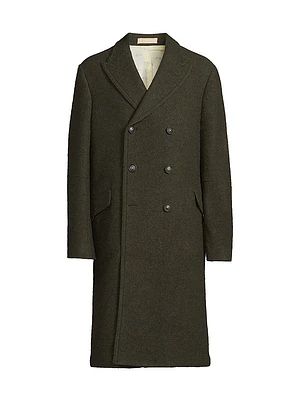Double-Breasted Cashmere Overcoat