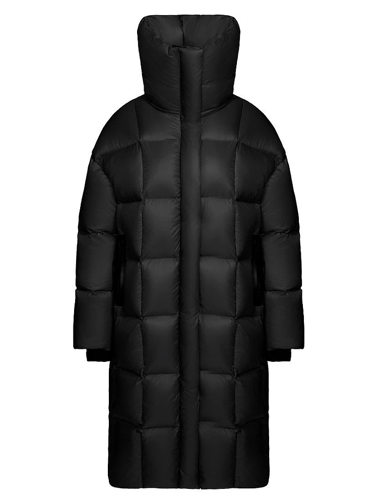 Sash Longline Down Puffer Coat