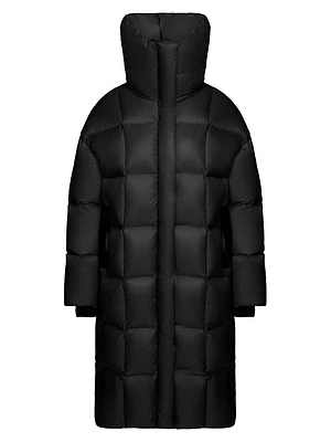 Sash Longline Down Puffer Coat