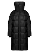 Sash Longline Down Puffer Coat