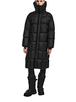 Sash Longline Down Puffer Coat