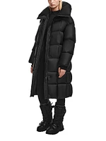 Sash Longline Down Puffer Coat