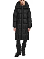 Sash Longline Down Puffer Coat