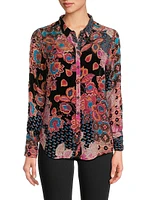 Yrene Burnout Blouse