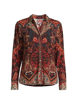 The Janie Favorite Printed Button-Front Shirt