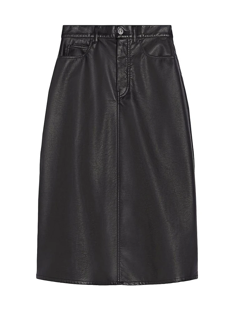Canga Coated Midi-Skirt